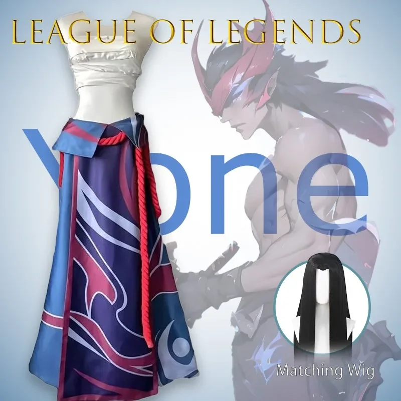 

Cosplay‌Yone Cosplay Costume Full Set Unisex Anime Outfit for League of Legends Gender Swap Men Women Halloween Convention