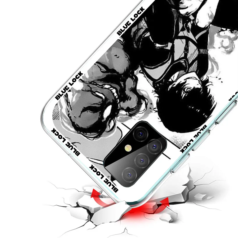 Anime Blue Lock Phnoe Case for Samsung Galaxy A15 A55 A35 A25 A14 A54 A34 A24 A13 A53 A33 A23 A52 A12 A32 A22 A04S A03S A02S