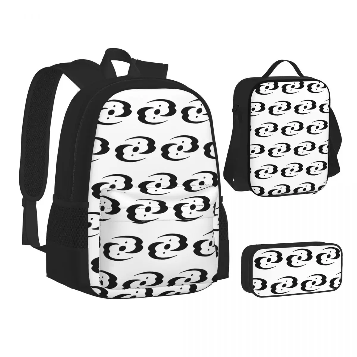 

Bionicle Three Virtues Symbol Backpacks Students Bookbag School Bags Children Rucksack Lunch Bag Pen Bag Three-Piece Set
