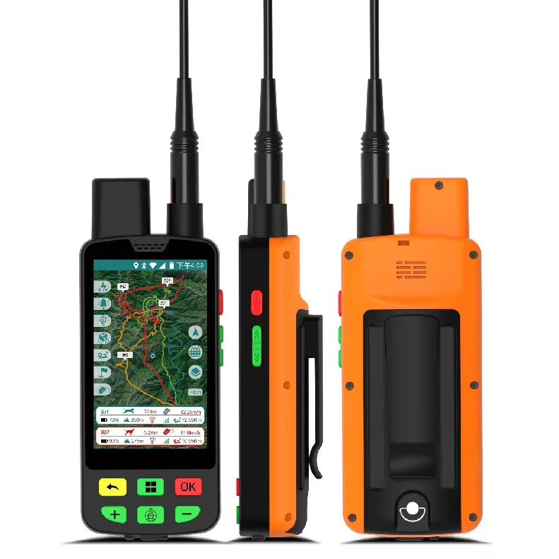 Professional GPS Dog Tracker Hunter Edition | IP68 , Offline Topographic Maps, Night LED, GPS/GLONASS/GSM, Rugged Plastic Shell
