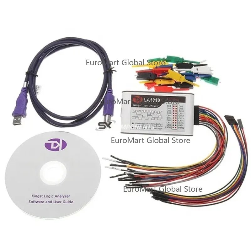 LA1010 USB Logic 100M Max Sample Rate 16 Channel MCU/ARM/FPGA Debug Tool Oscilloscopes