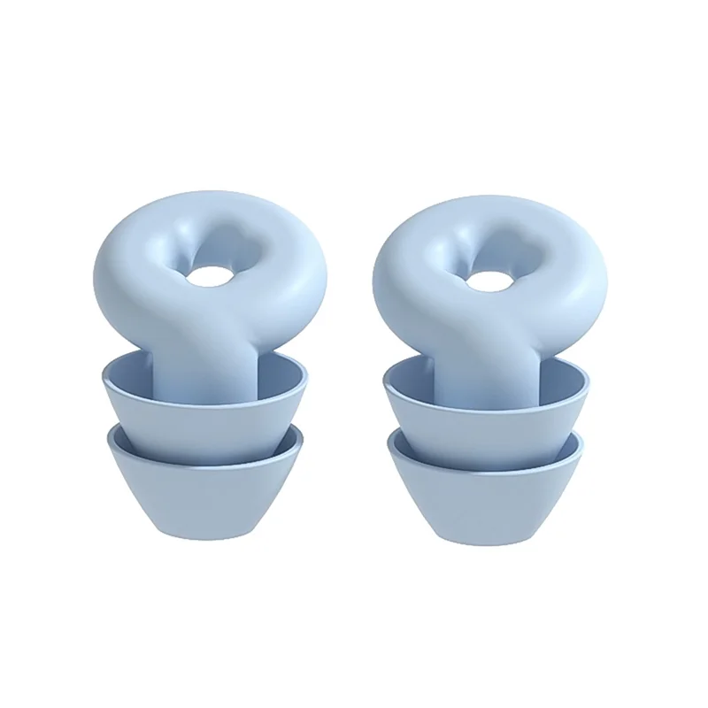 

Soft Ear Plugs for Noise Reduction Waterproof Silicone Ear Plug for Sleeping Airplanes Noise Sensitivity Blue