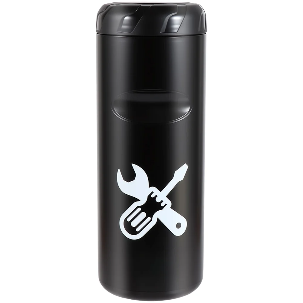 Hard Shell Portable Bicycle Repair Case - Large Cylindrical Tool Storage Container Water Bottle-Style Organizer For Bike Tools
