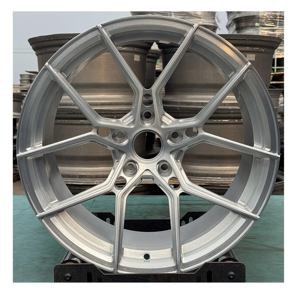 

6061-T6 Alloy Wheel Rims 19 20 21 22 24 Inch Forged Racing Car Wheel Custom 5x114.3 Brushed Monoblock Wheels