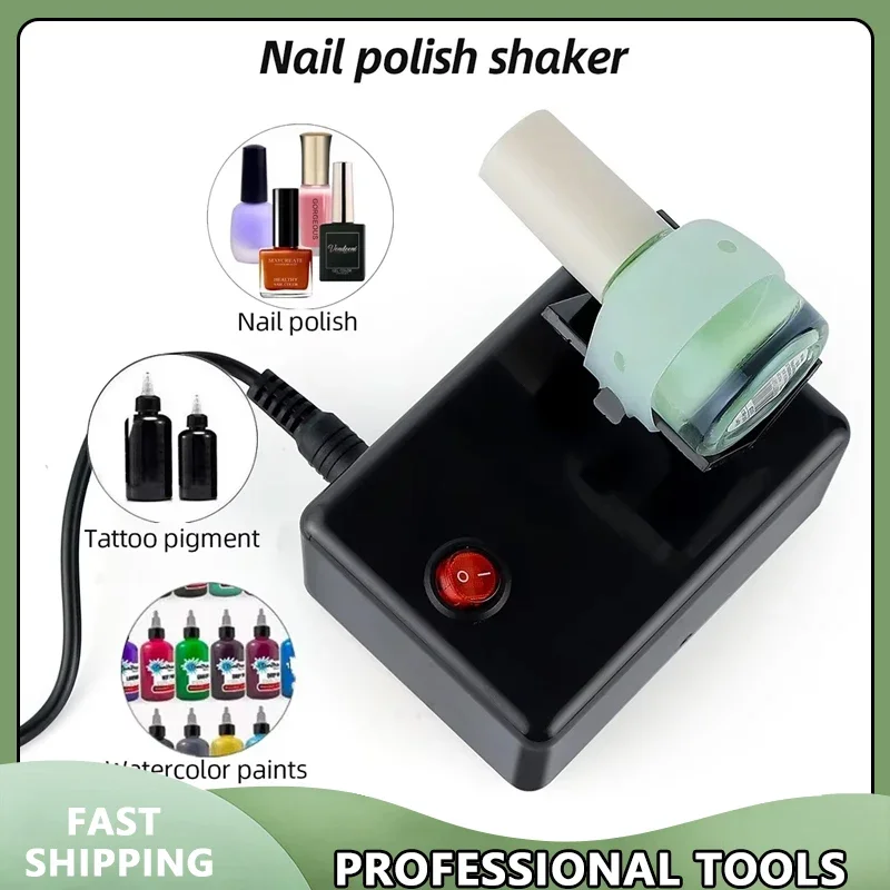 

Electric Nail Polish Shaker for Tattoo Ink Pigment Mixer UV Gel Paint Liquid Bottle Anti-Caking Shaking Machine