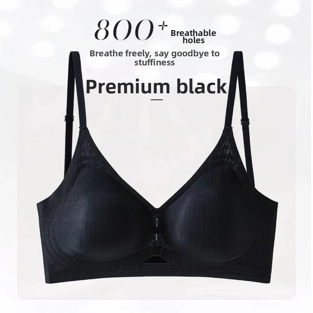 Bequemer Beauty-Back-BH für Damen, tiefer V-Ausschnitt, Push-up-BH, Anti-Sagging, dünn, atmungsaktiv, kabelloses Bralette für kleine Brüste – Detail 5