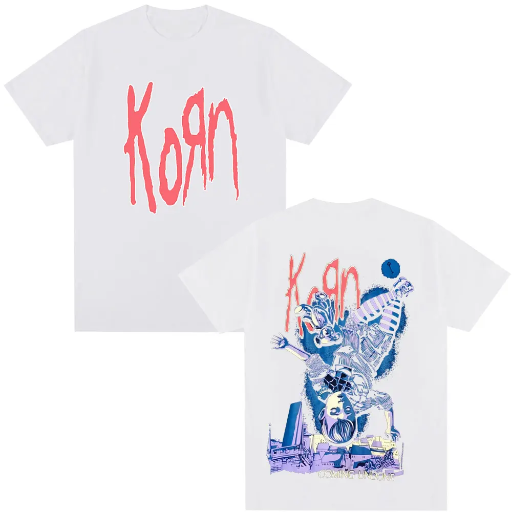 2026 T Shirt Vintage Metal Rock Band T Shirts Men Women Summer Short Sleeve Oversized T-shirt Streetwear