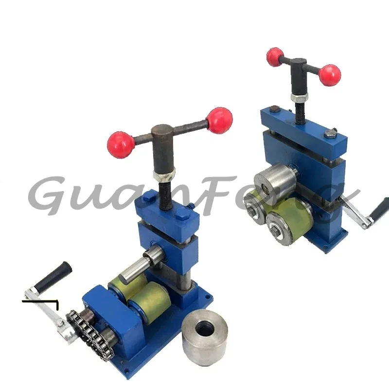Manual Bracelet Ring Pressing Stainless Steel Rolling Gold Jewelry Tools Hand-operated Flat Bending Machine