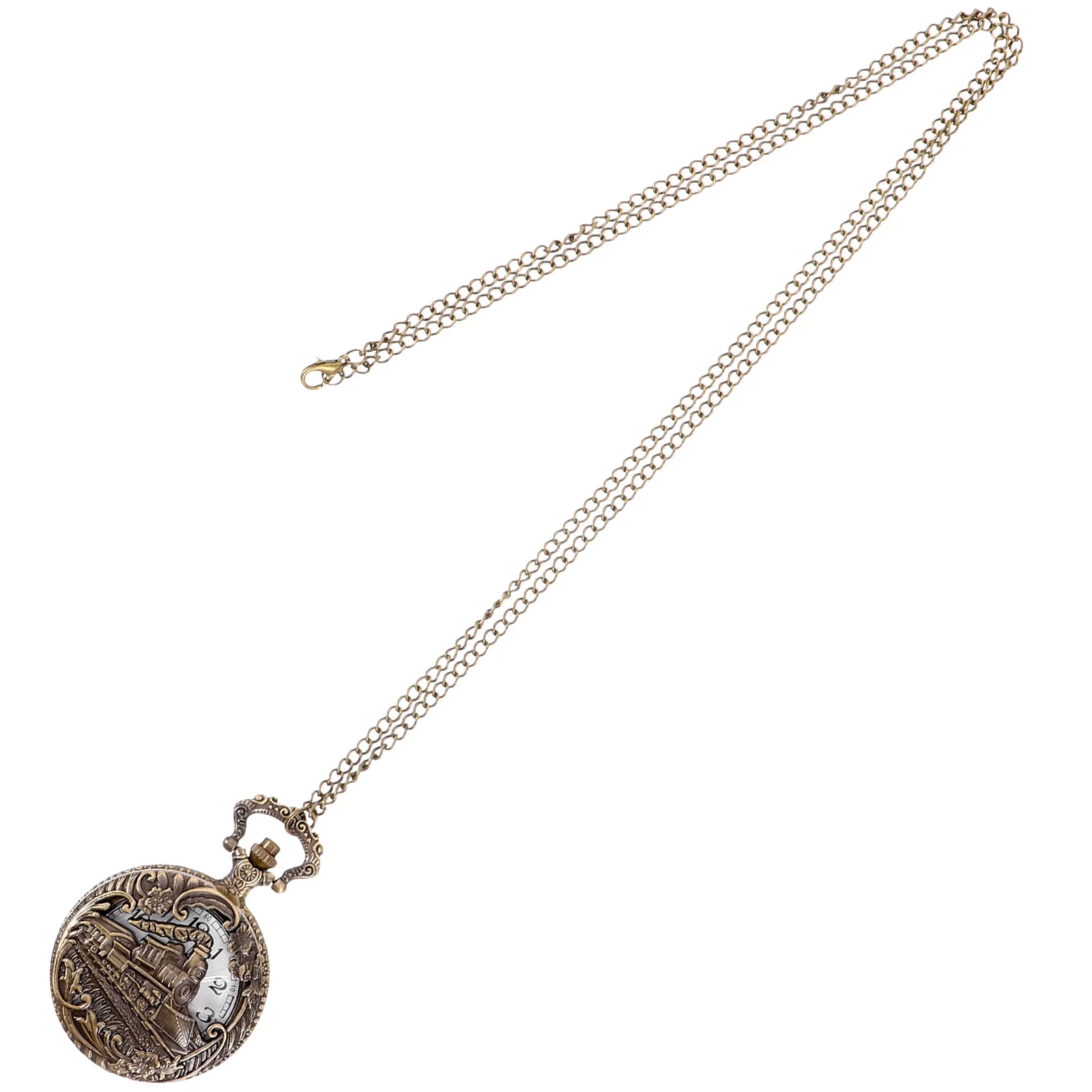 ساعة جيب كلاسيكية للرجال، حركة كوارتز معدنية بلاستيكية، خفيفة الوزن، محمولة، ديكور، أرقام عربية، تصميم منحوت مجوف