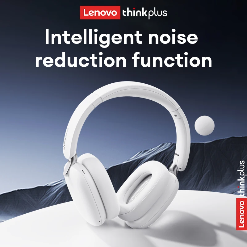 Lenovo Th60 Wireless Bluetooth 5.4 Headphones IPX3 Water and Dust Proof Headset ANC Intelligent Noise Cancellation Earphones