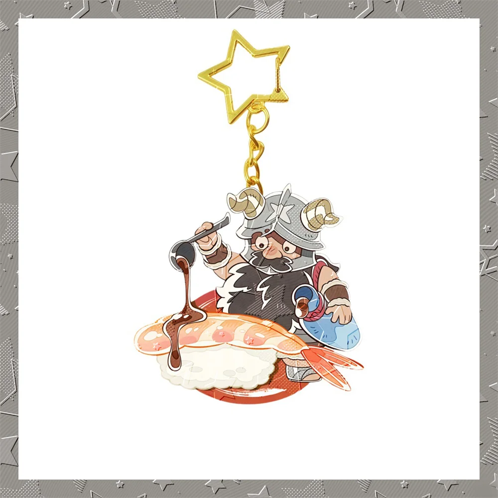 6CM Charm Anime Delicious in Dungeon Acrylic Keychain Model Cosplay Characters Ornament Accessories Good Collection Gifts