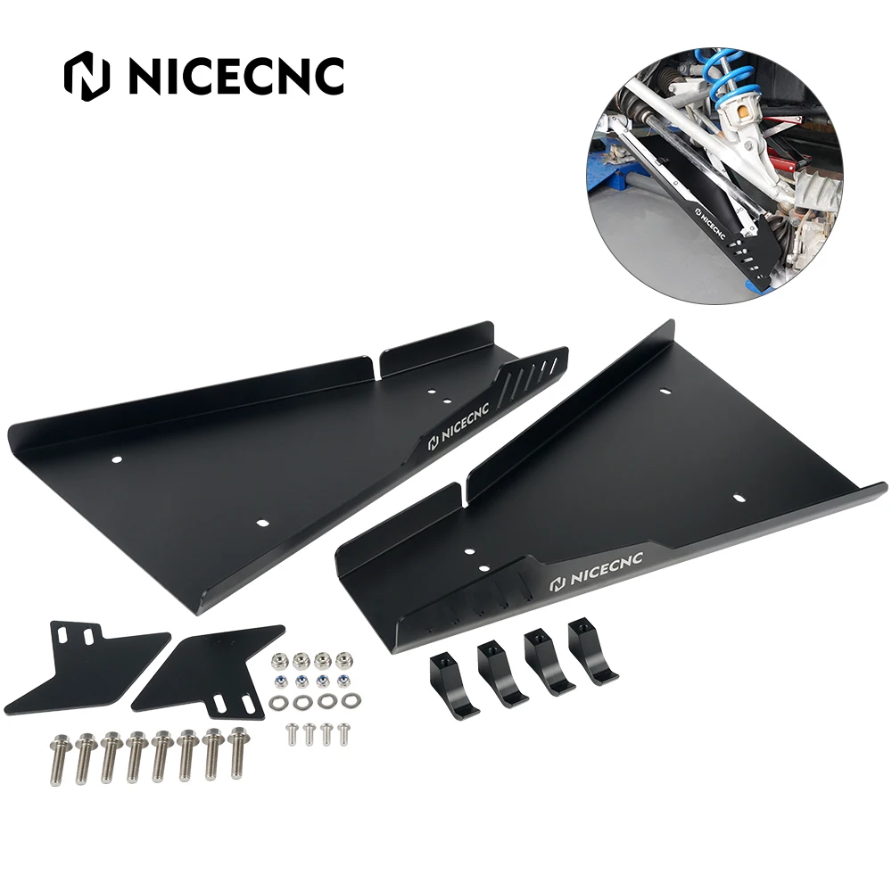 

NiceCNC Front Lower A-arm Guards Aluminum For Polaris RZR XP 1000 TURBO Adjustable Front Protecting Plate Easy Installation