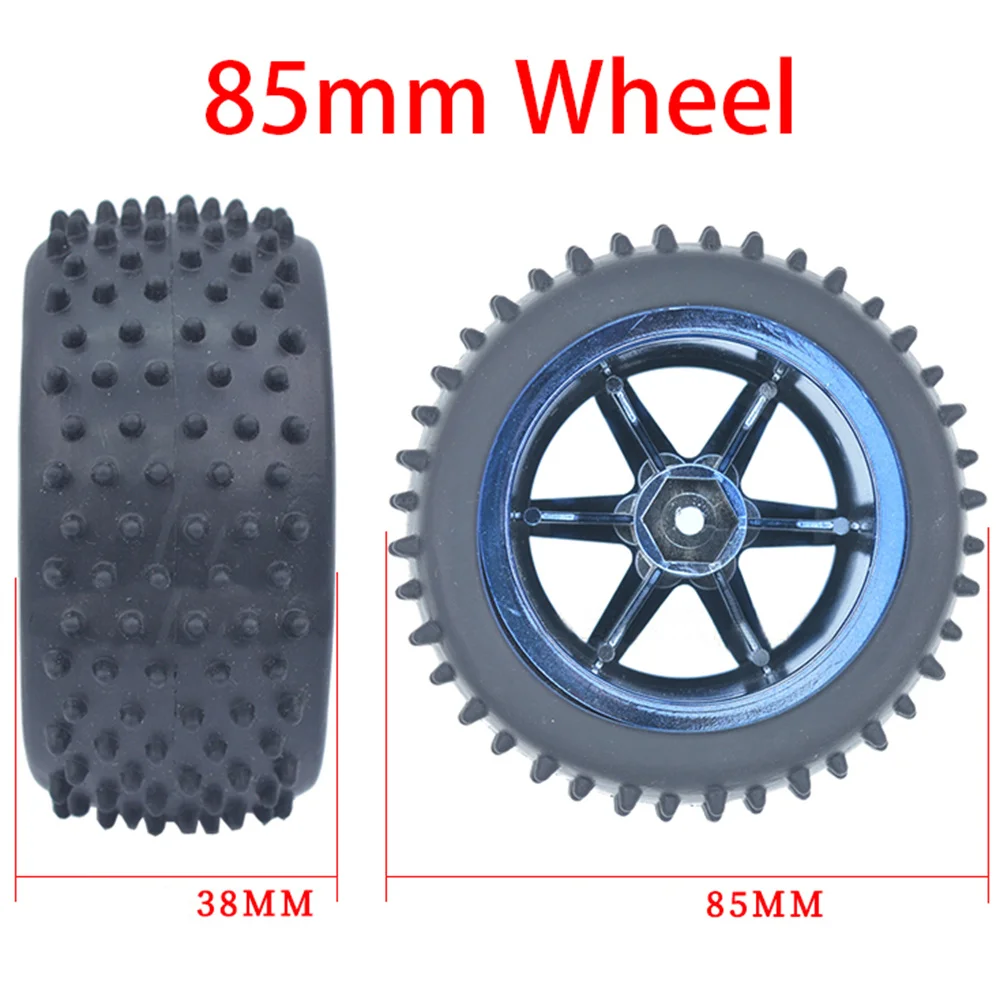 1Pc 65/80/85/130MM Motor Rubber Wheel High Friction Wheels DIY Smart Car Toy Chassis Parts Soft Rubber Tires Robot with Coupling