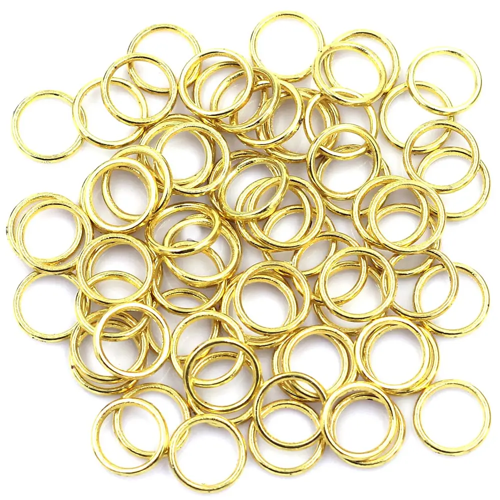 3000 قطعة من حلقات الانتقال المفتوحة المصنوعة من سبائك الفضة المطلية بقطر 8 × 1.5 مم.
