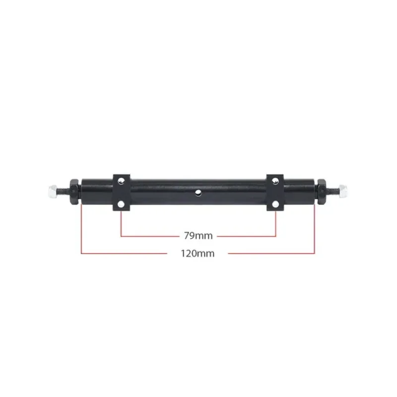 120mm140mm เพลาล้อหลังแบบไม่มีการขับเคลื่อนทำจากโลหะสำหรับรถบังคับวิทยุ1/14รถเทรลเลอร์รถบรรทุกดัดแปลงชิ้นส่วนอัปเกรดแบบ DIY