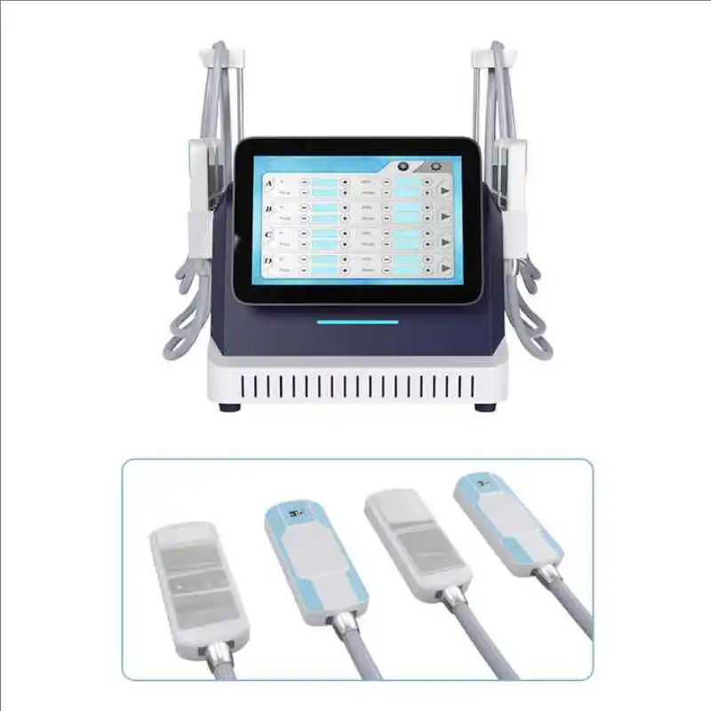 2 in 1 EMS 4 Cooling Pads for Clinic Use Desktop Type 4 Pcs Body Sculpting Cellulite Reduction Cryo Plate and Slimming Machine2