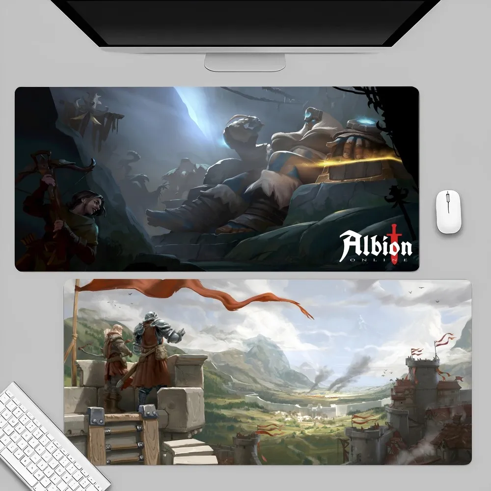 Game A-Albion Mousepad Large Gaming Mouse Pad LockEdge Thickened Computer Keyboard Table Desk Mat