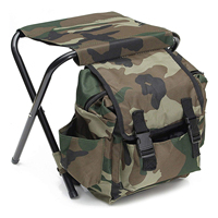 Outdoor Folding Camping Stools,Portable Oxford Cloth Camping Chair with Backpack 100kg Max Load for Fishing Camping Picnic BBQ
