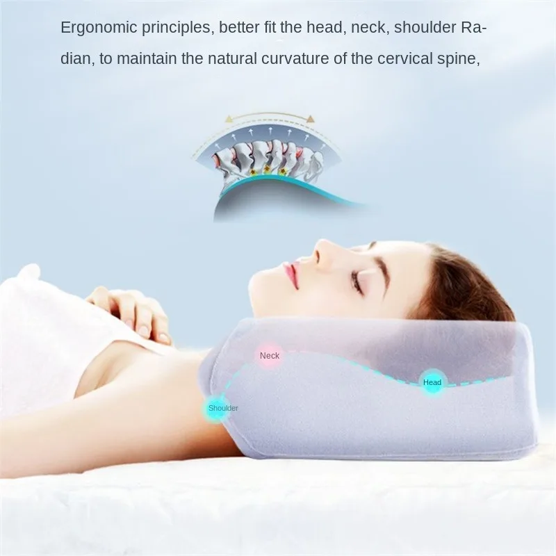 Corrective pillow, cosmetic surgery anti lateral neck pillow,supine memory cotton pillow,sleeping pillow, supine sleeping pillow