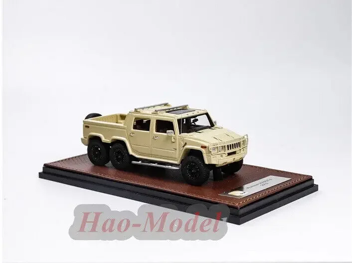 GLM 1:43 Para Hummer H2 SUT Resina Diecast Modelo de Carro Display Simulação Brinquedos Meninos Presentes de Aniversário Hobby Display Ornamentos Amarelo