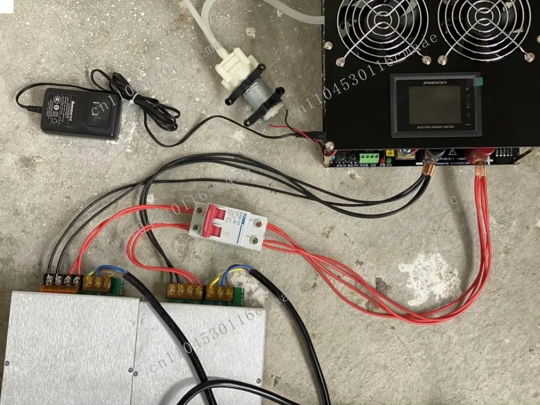 5000W Induction Heater with 150mL Crucible Water Pump 12V 2A Power Supply & 48V 3000W Power Supplies