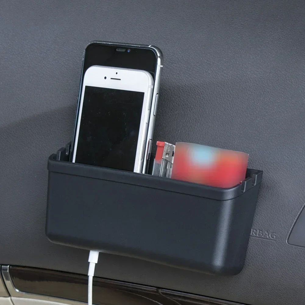 Auto Door Side Storage Box Charging Hole Reserved Car Seat Organizer Card Phone Key Cigarettes Holder Pocket Car Interior Access