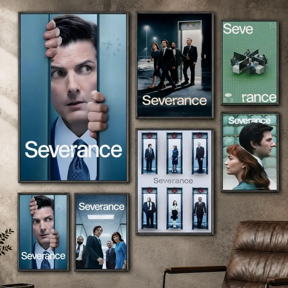 TV Severance Sci-Fi Drama Poster  PP Self Adhesive Home Garage Dorm Bar Wall Decor Aesthetic Retro Gift