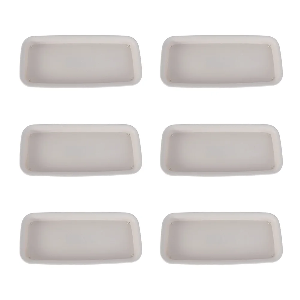 

6 Pcs Flower Pot Tray Lightweight Durable PP Prevent Leaks Plant Holder Square Rectangle Pallet Garden Accessories