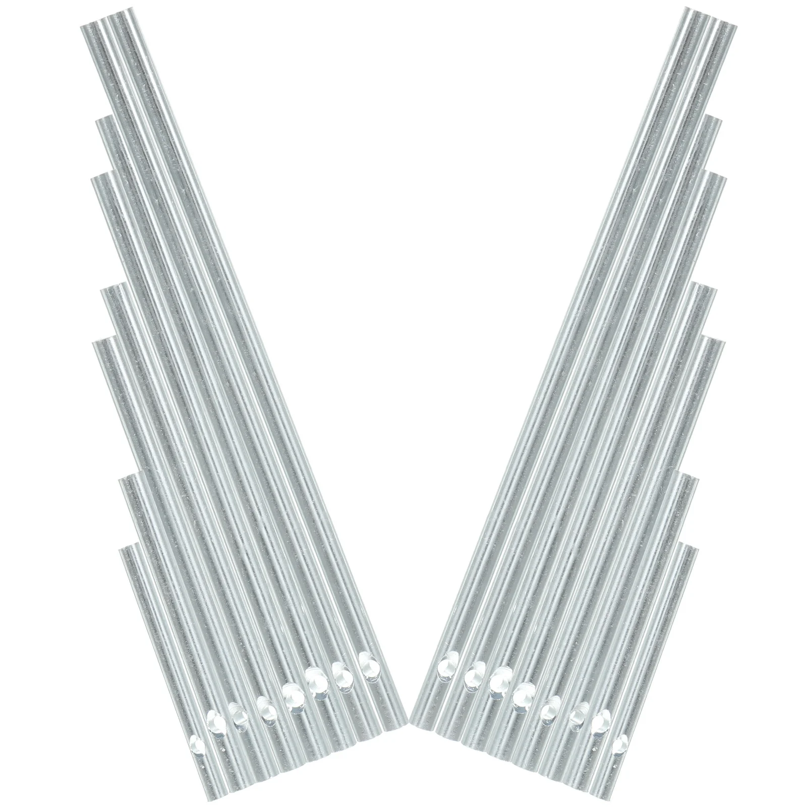 

2Sets Sturdy Metal Wind Chime Tubes Easy to Hang Pre-Drilled Design for DIY Projects Home Wall Door Decoration