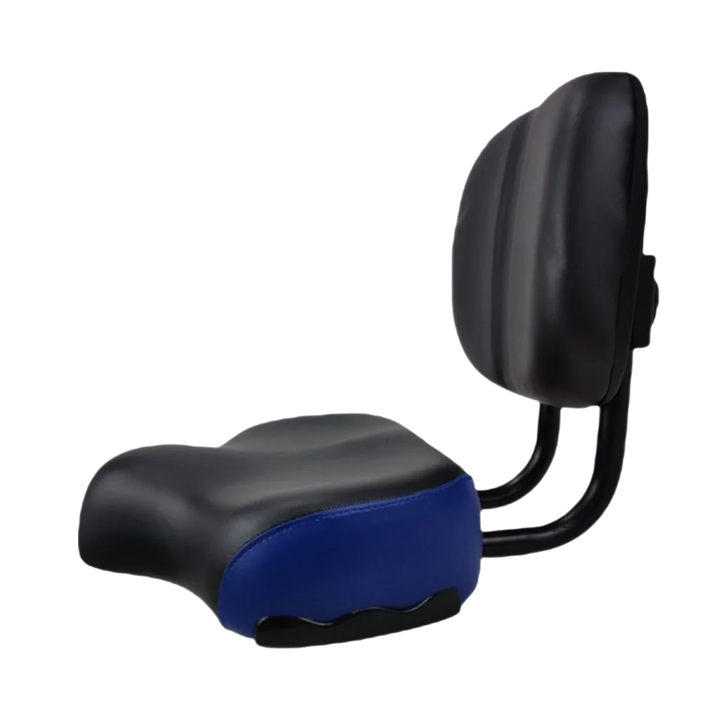 

Wide Bike Seat With Backrest Comfortable Cushion Bicycle Seat Waterproof Adjustable Height Bicycle Wide Saddle Tricycle