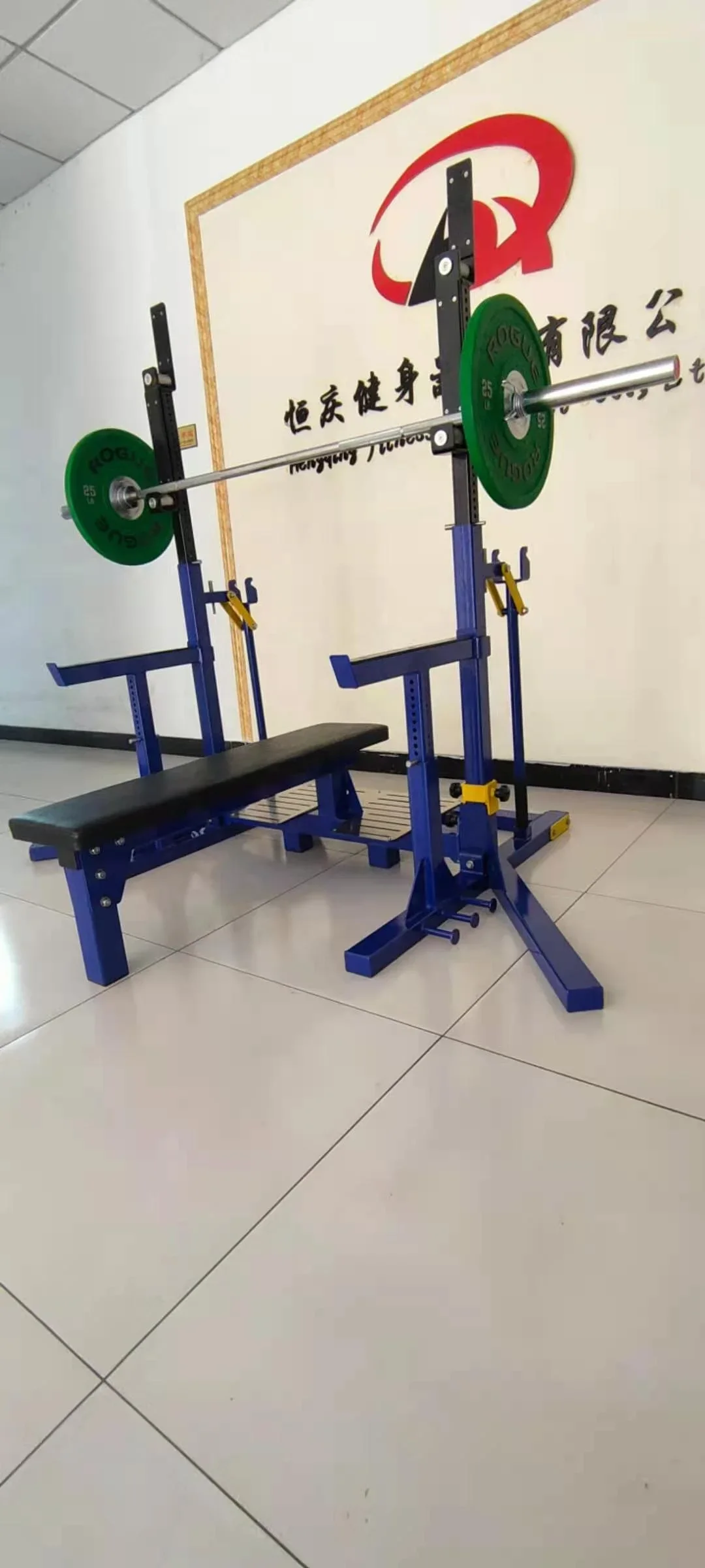 Professional Heavy Duty Competition Bench Powerlifting Combo Rack