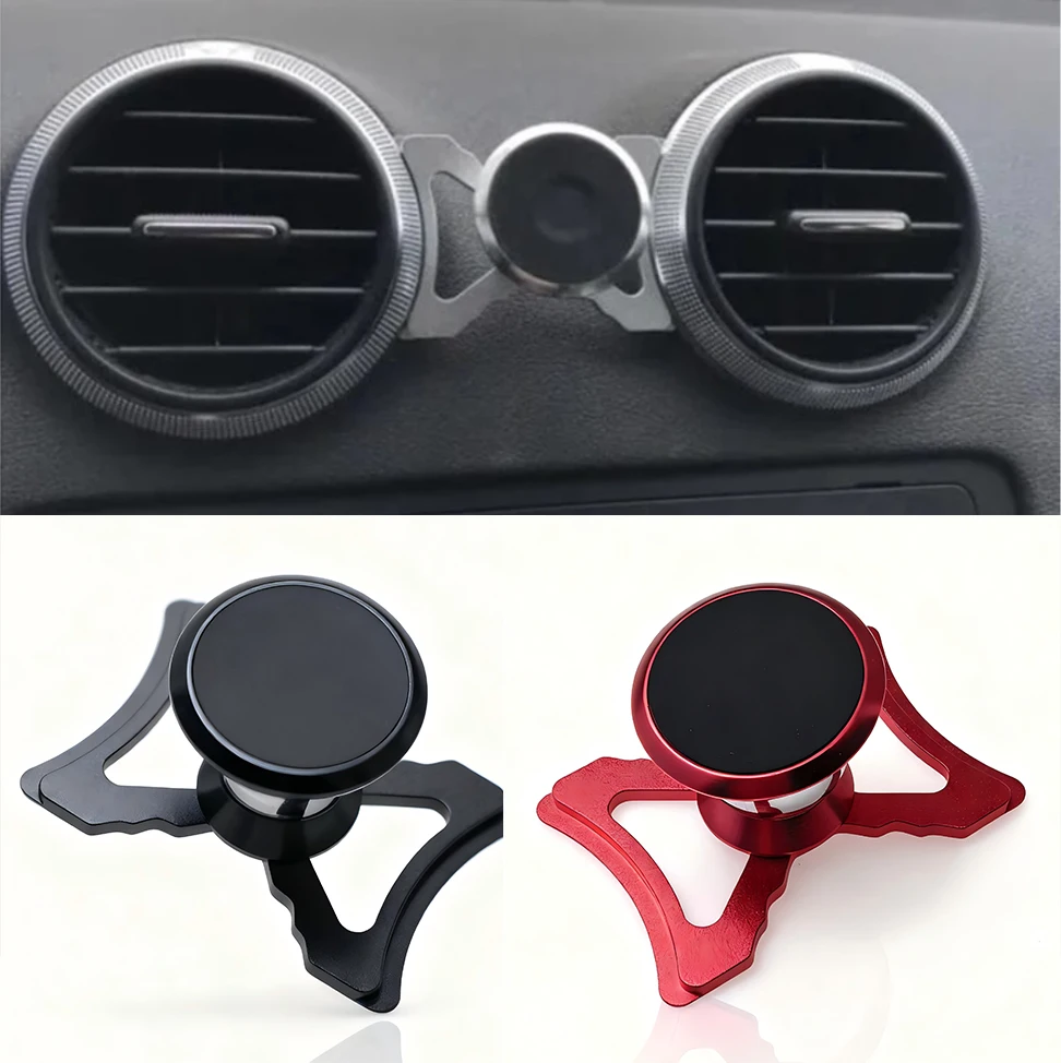 Car Phone Holder For Audi A3 S3 RS3 8P Air Vent Mount Car Styling Bracket GPS Magnet Stand Rotatable Support Mobile Accessories