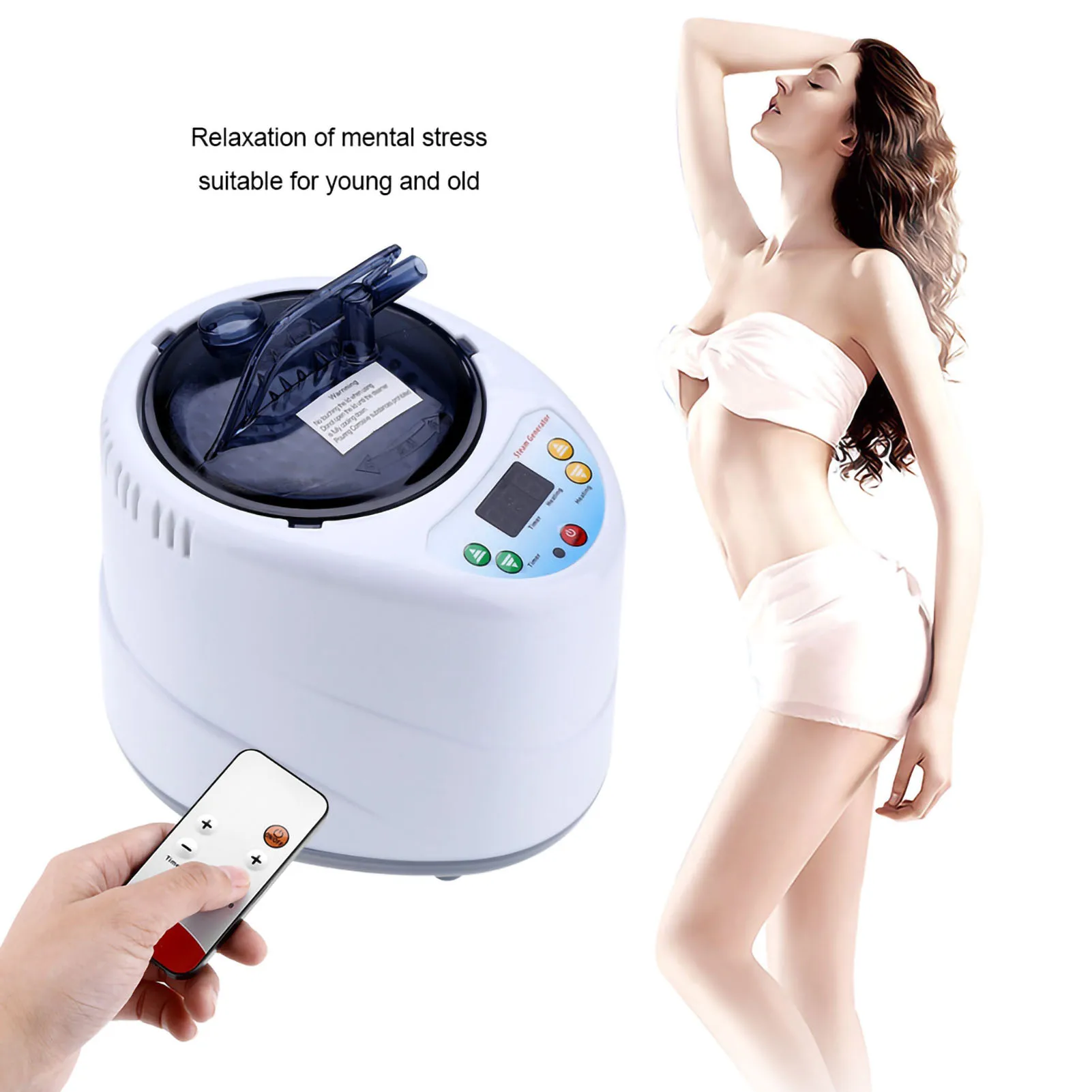 2L Fumigation Machine Home Steamer Steam Generator for Sauna Spa Tent Body Therapy