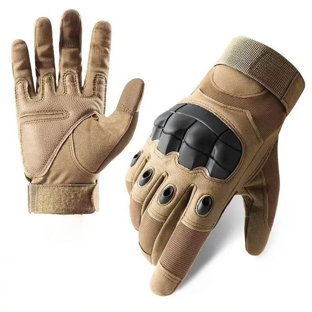 Tactical Gloves Hard Full Finger Outdoor Sports Motorbike Riding Cycling Hiking Anti Slip Touchscreen Reliable Accessory
