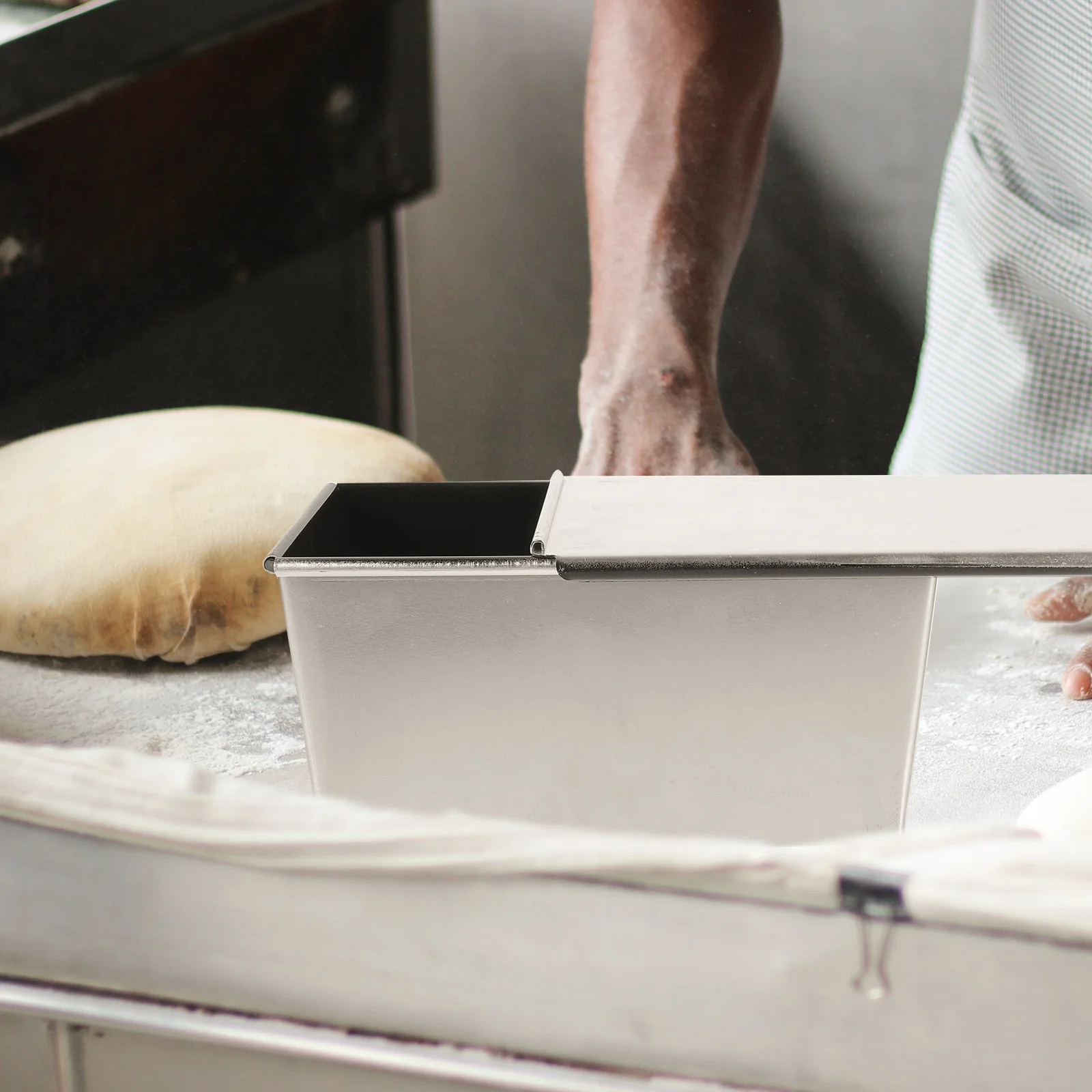 

Металлическая форма для хлеба с антипригарным покрытием, алюминиевая форма для выпечки хлеба с крышкой, форма для выпечки тостов, хлеба, домашняя выпечка, металлическая форма для тостового хлеба,