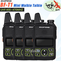1/2/4Pcs Baofeng BF-T1 Mini Walkie Talkie UHF Portable 5W Long Range USB Charger 20CH Transceiver Two Way Radio For Hunting Camp