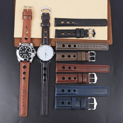 Genuine Leather Hand-Stitching Vintage Quick Release Watch Bands for Rolex Watch Watchbands Strap 18Mm 20Mm 22Mm 24Mm for Men