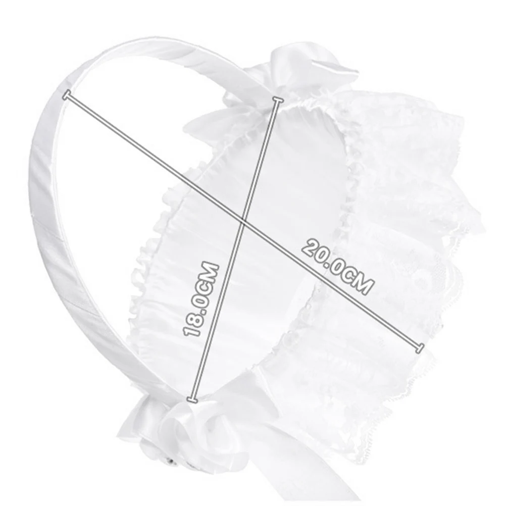 

Lace Flower Basket Small Floral Baskets Wedding for Weddings with Decor 's