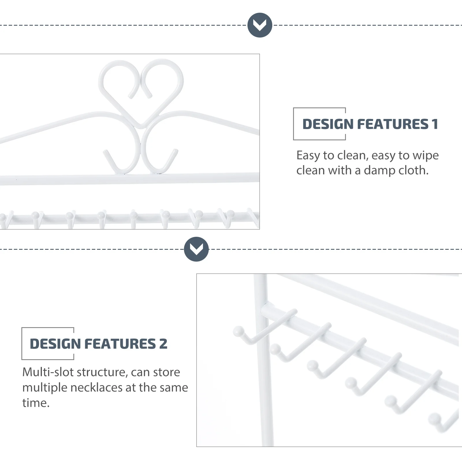 

1 шт., держатель для дисплея ожерелья, железная стойка для ювелирных изделий, настольная полка для хранения ожерелья, браслета, органайзер, подставка с несколькими слотами