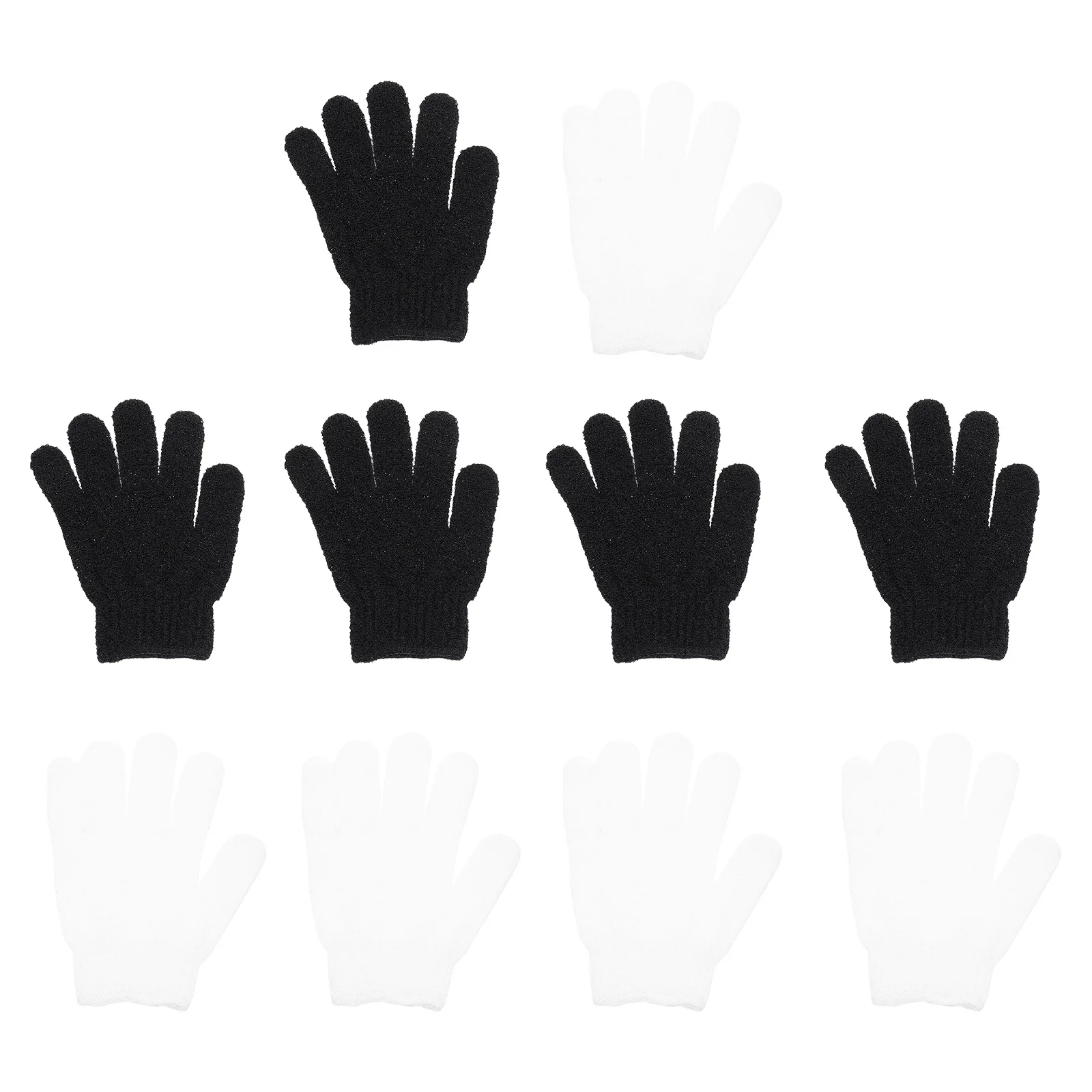 

10 шт. отшелушивающие перчатки для душа, отшелушивающие перчатки для ванны, удаляют тусклые хлопья, простые в эксплуатации, для всех деталей, скрубберы для кожи тела