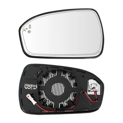 Heated Side Mirror Glass Rearview Mirror Left Right with Blind Spot for Ford Fusion 2013 2014 2015 2016 2017-2021 USA Version