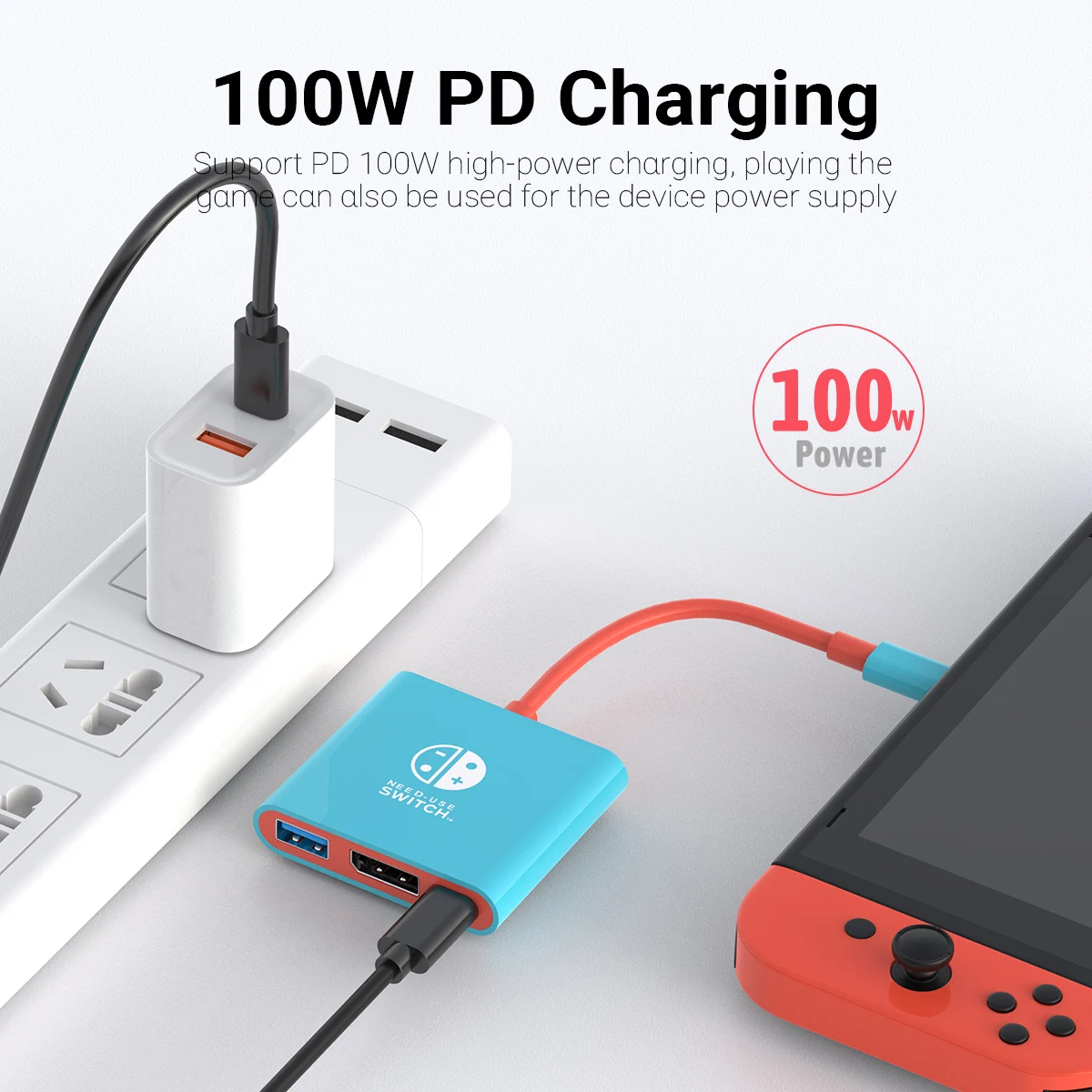 Gopala taşınabilir DisplayPort anahtarı Dock değiştirme Nintendo anahtarı Dock,DP TV adaptörü, anahtarı seyahat Dock,OLED