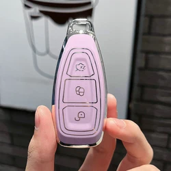 TPU Car Key Case Cover Shell Fob For Ford Focus 3 4 ST Mondeo MK3 MK4 Fiesta Fusion Kuga Ecosport Remote Auto Accessories