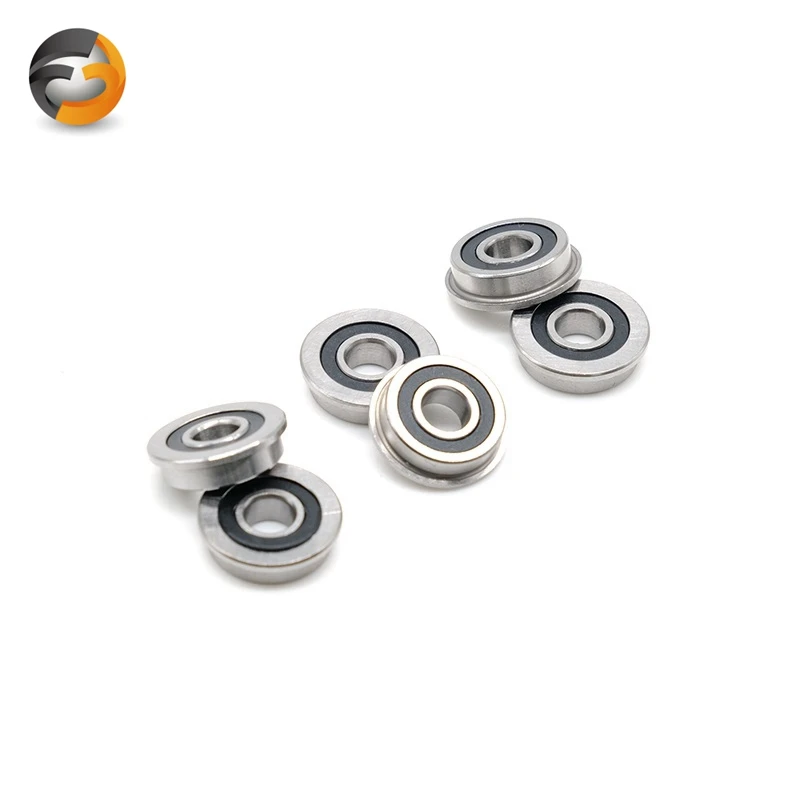 

5pcs F625RS Flange Bearing 5x16x5 mm Deep Groove Ball Bearing F625 2RS 5*16*5 VORON Mobius 2/3 3D Printer Flanged Bearing