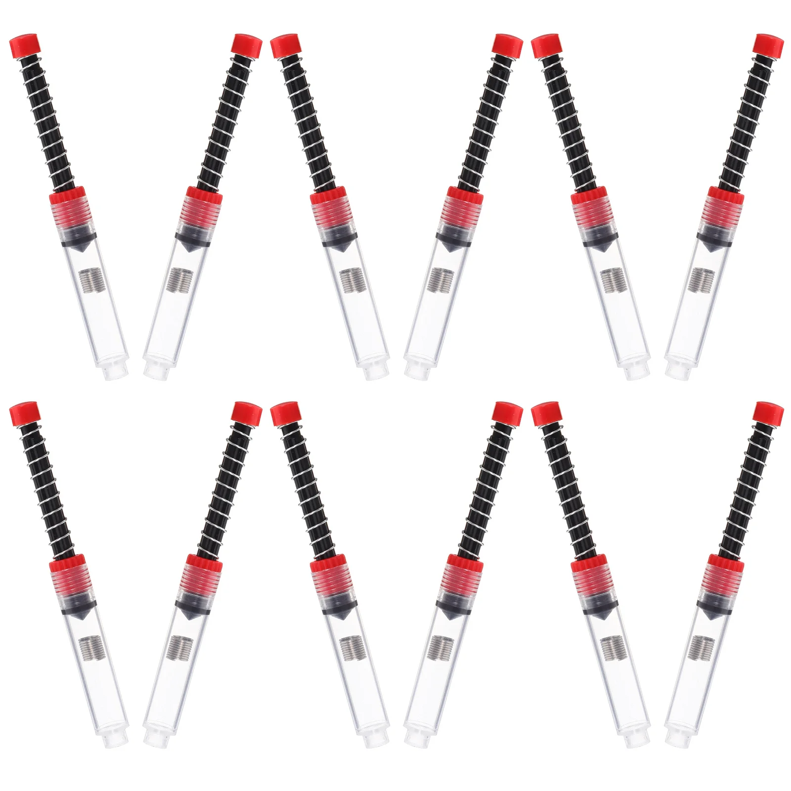 12Pcs Fountain Pen Ink Absorber Refillable Plastic Converter Ink Filling Tool Accessories School Supplies Fountain Pen Absorber