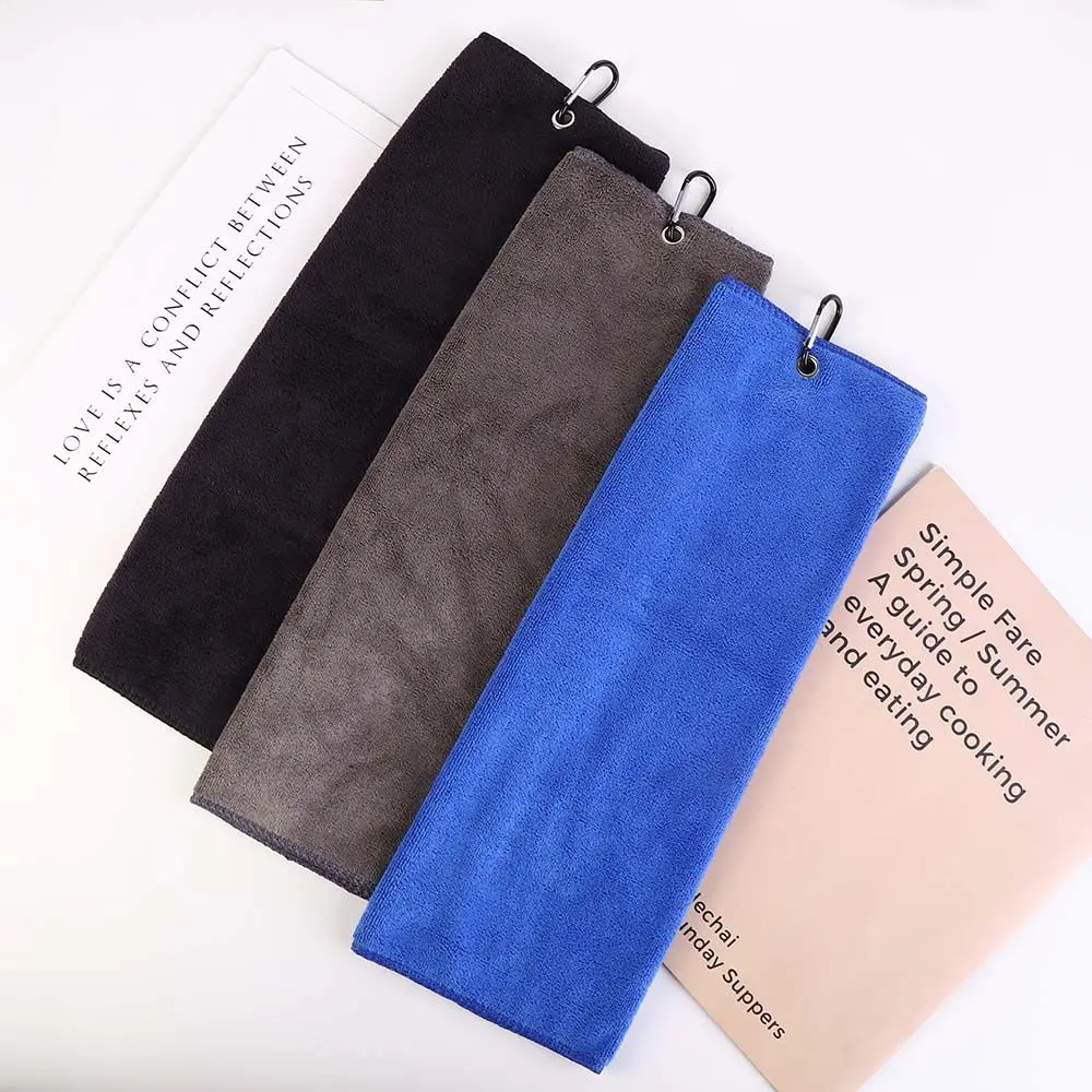 منظف قماش المسح للجري في الهواء الطلق، منشفة جولف سريعة الجفاف، مناشف تنظيف كرات الجولف، مجموعة أدوات تنظيف محمولة