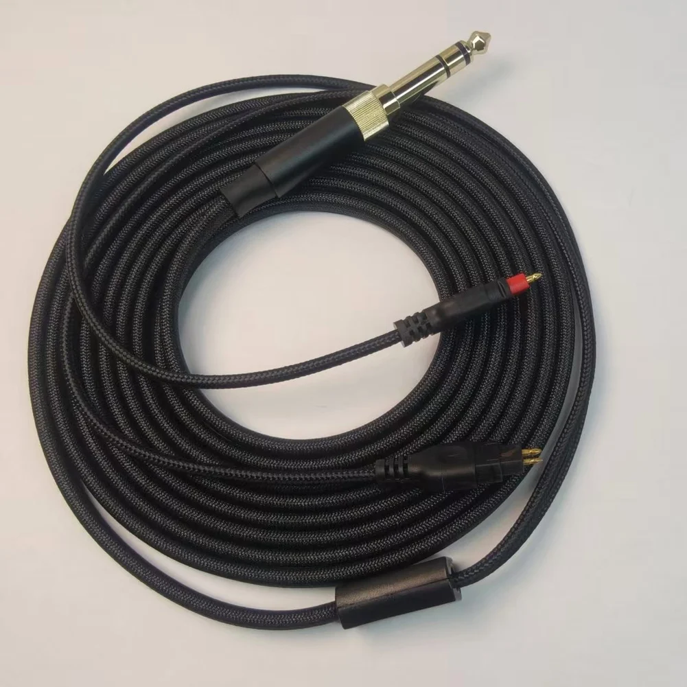 Audio Replacement Cable 2.8m for HD580 HD600 HD650 HD660S HD6XX Flat For BRAIDED with Gold Plated 3.5mm Connector