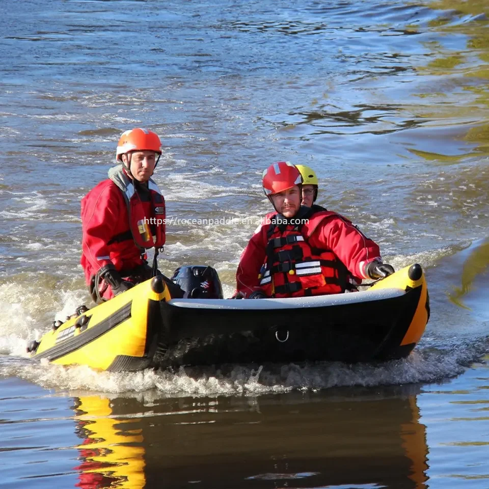 

4m High Speed AIR CAT Inflatable Catamaran With DWF Air Deck