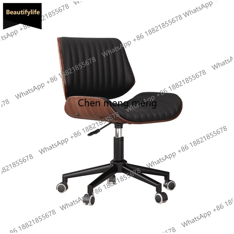 

E5556Italian style, bedroom computer, light luxury home comfort sedentary office chair, rotating and lifting study chair