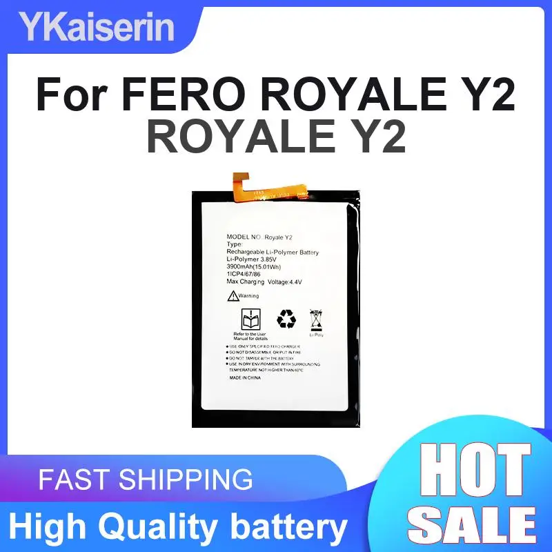 For Fero Royale Y2 Mobile Phone Battery Stable Power Supply 3900mAh